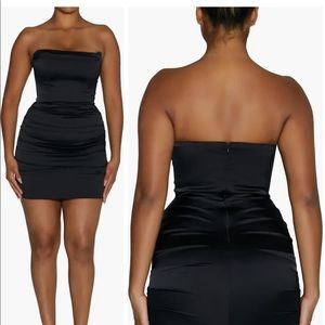 naked wardrobe black mini dress